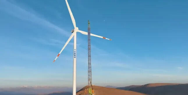 世界在建海拔最高的风电项目 进度条更新