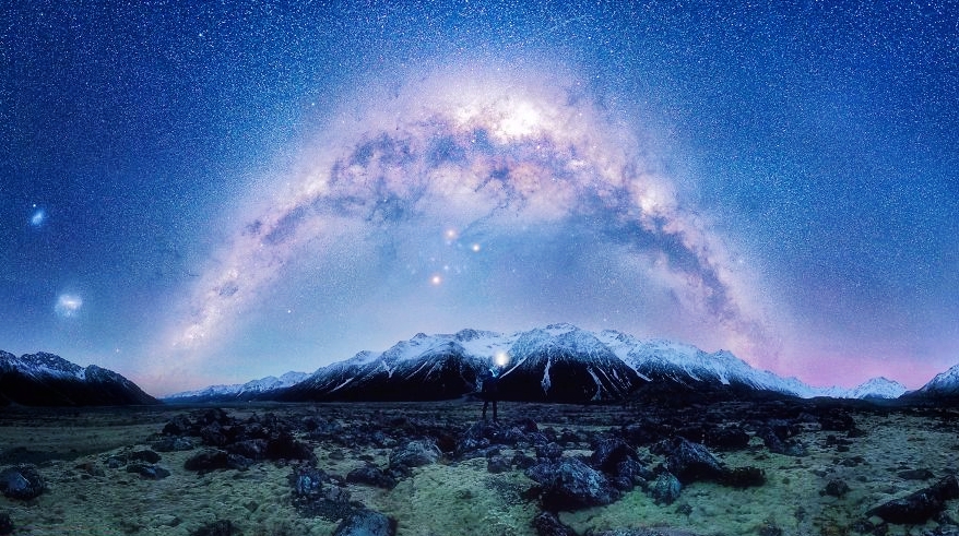 浩瀚星空：摄影师捕捉新西兰夜间美景