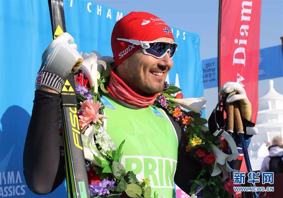 （体育）（3）越野滑雪——国际雪联男子50公里积分赛：挪威选手安德烈亚斯夺冠