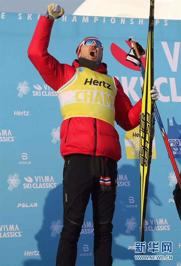（体育）（4）越野滑雪——国际雪联男子50公里积分赛：挪威选手安德烈亚斯夺冠