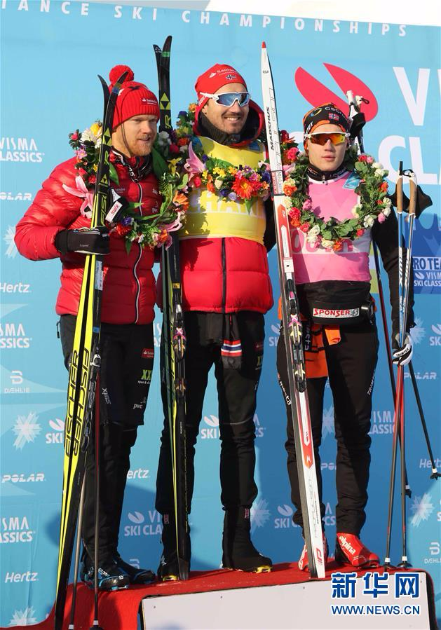 （体育）（5）越野滑雪——国际雪联男子50公里积分赛：挪威选手安德烈亚斯夺冠
