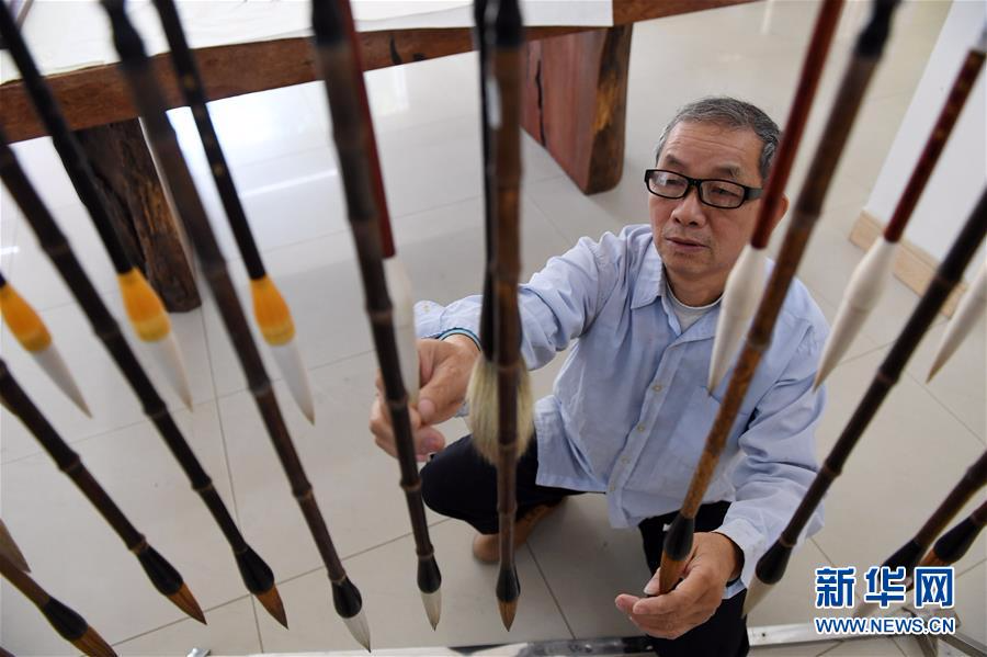 （社会）（2）广西宾阳：百年毛笔制作工艺不舍的传承