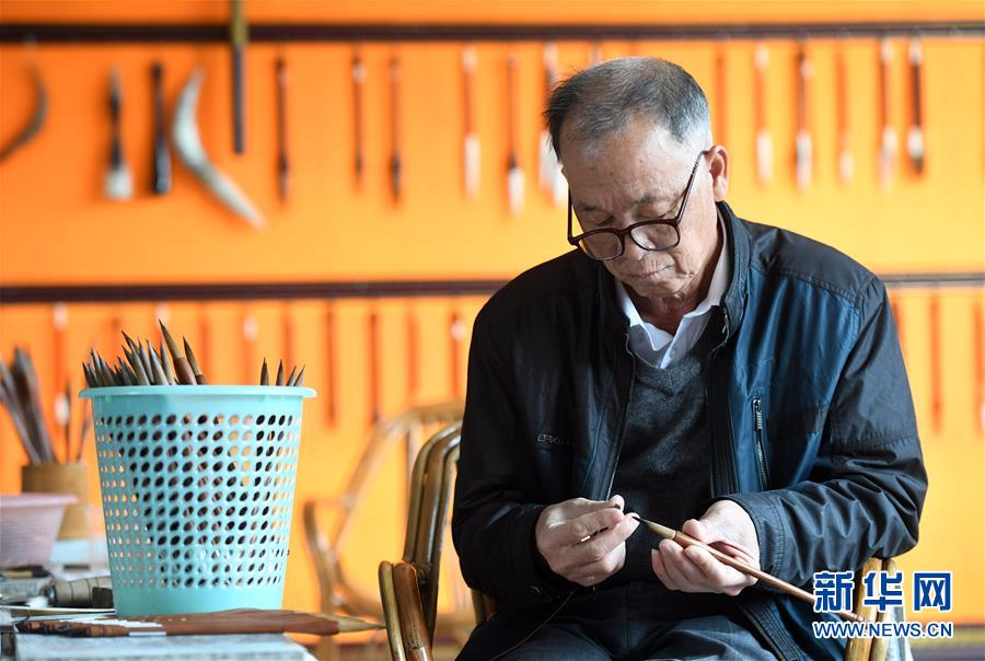 （社会）（3）广西宾阳：百年毛笔制作工艺不舍的传承