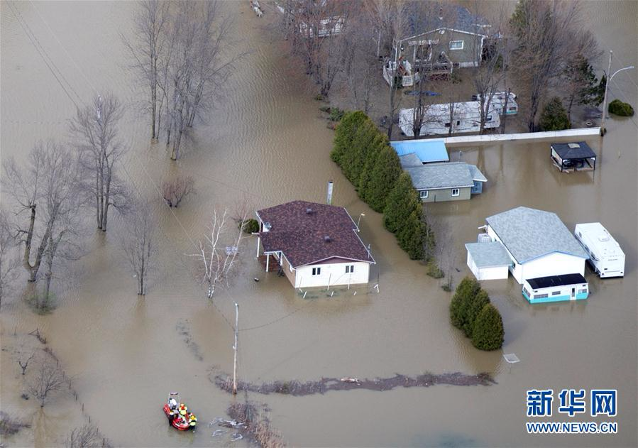 （外代一线）（2）加拿大魁北克部分地区遭洪水侵袭