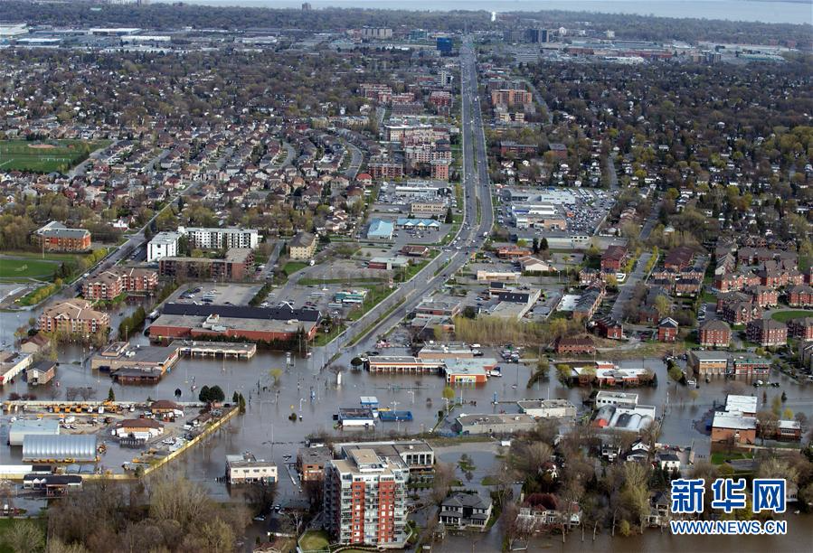 （外代一线）（3）加拿大魁北克部分地区遭洪水侵袭