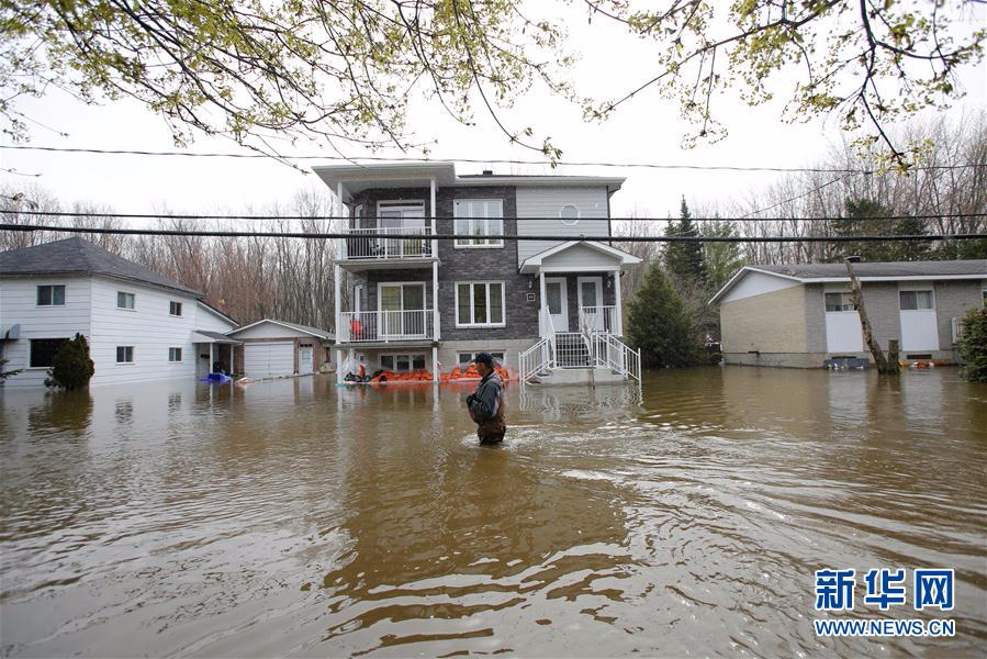 （外代一线）（7）加拿大魁北克部分地区遭洪水侵袭