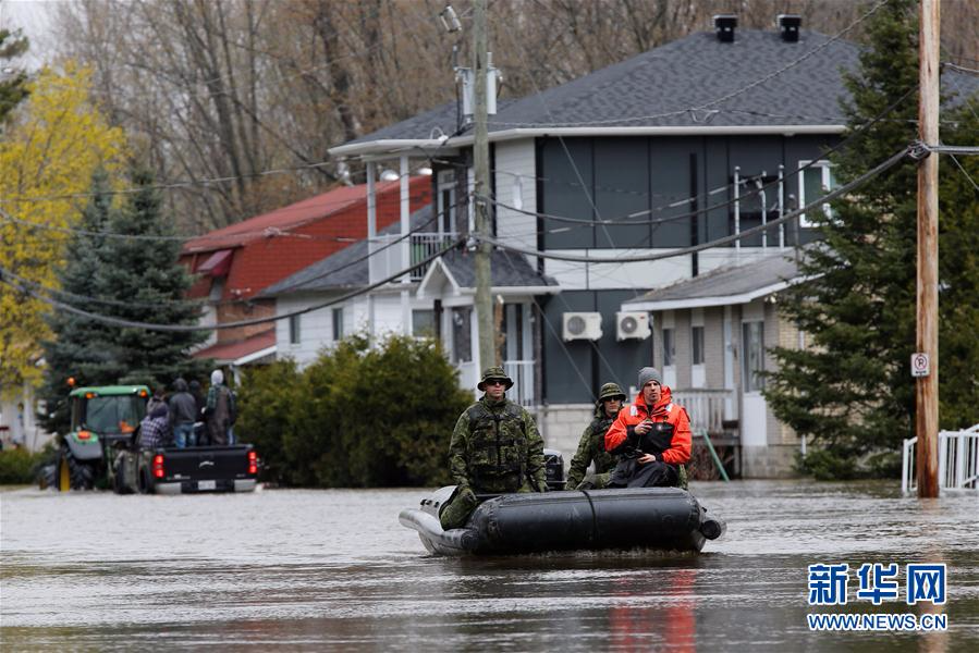 （外代一线）（5）加拿大魁北克部分地区遭洪水侵袭