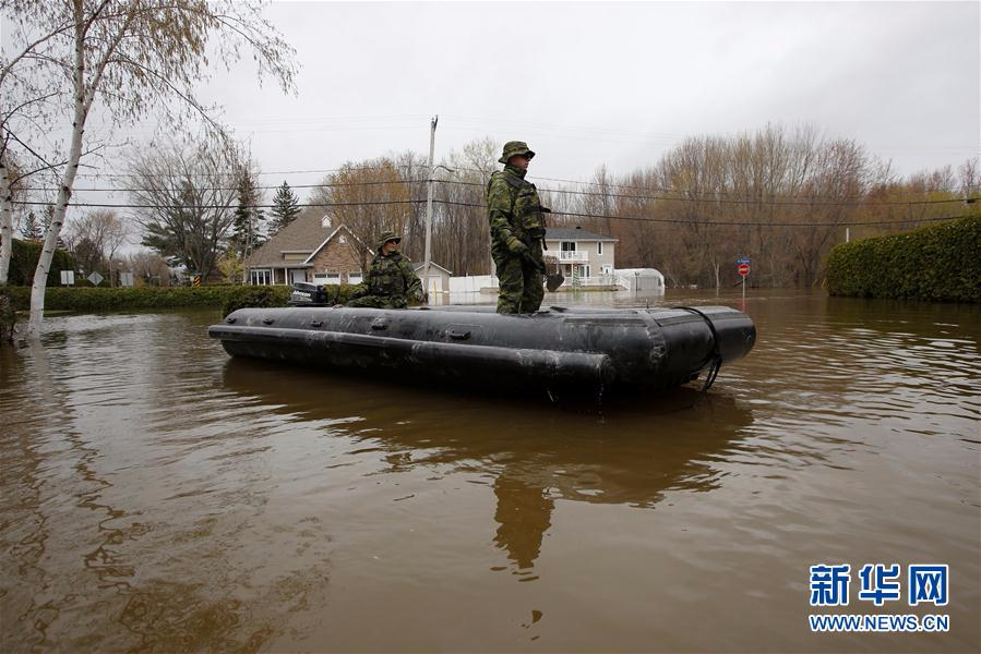 （外代一线）（6）加拿大魁北克部分地区遭洪水侵袭