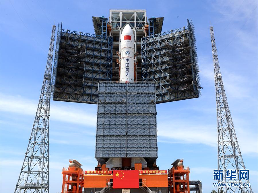 #（科技）（4）第二发长征五号大火箭完成垂直转运 将于7月初发射