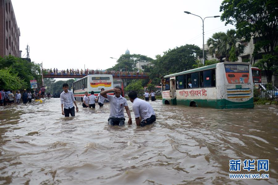 （XHDW）（3）孟加拉国首都达卡遭严重内涝