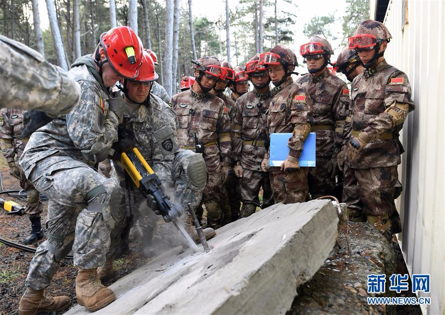 （国际）（1）中美两军举行人道主义救援减灾联合实兵演练