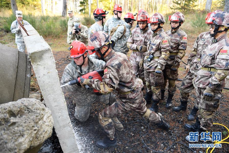 （国际）（2）中美两军举行人道主义救援减灾联合实兵演练