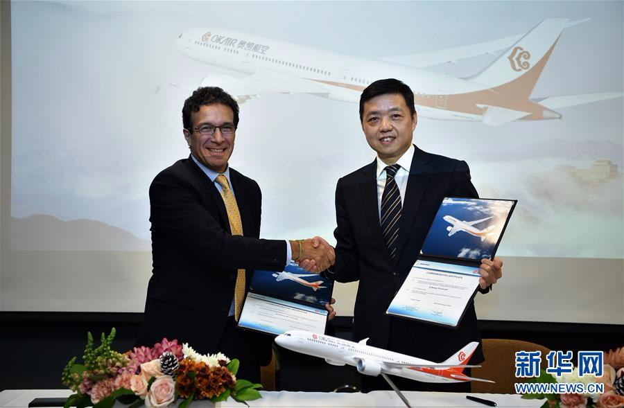 （国际）（2）波音和奥凯航空宣布5架“787梦想飞机”确认订单