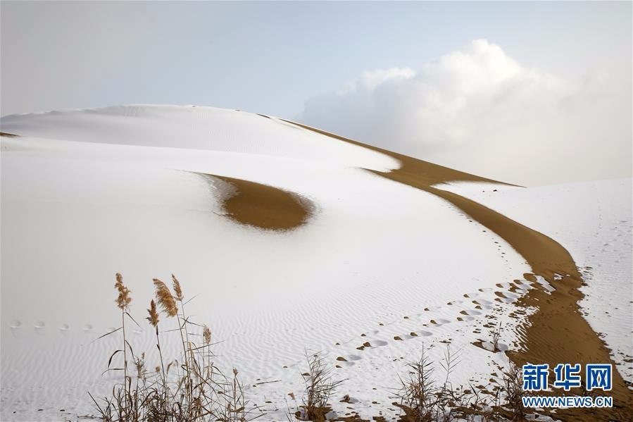 #（环境）（2）塔克拉玛干沙漠雪景如画