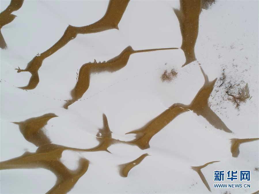 #（环境）（9）塔克拉玛干沙漠雪景如画