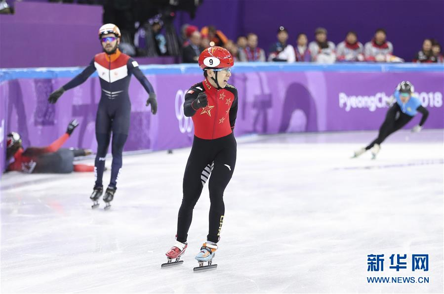 （冬奥会）（9）短道速滑——男子5000米接力：中国队晋级决赛