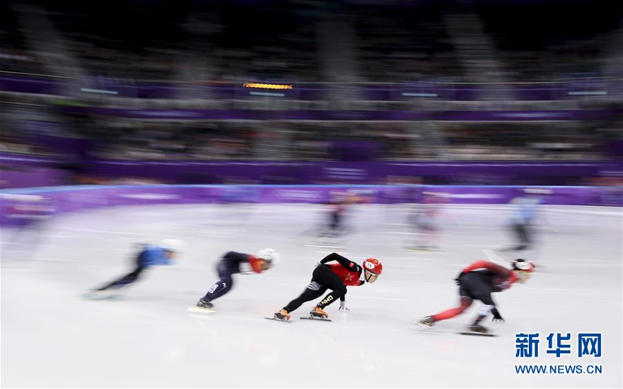 （冬奥会）（11）短道速滑——男子5000米接力：中国队晋级决赛