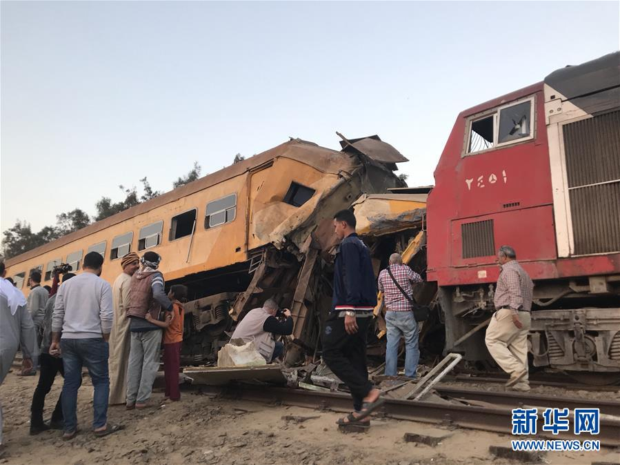 （国际）（3）埃及北部火车相撞造成至少16人死亡