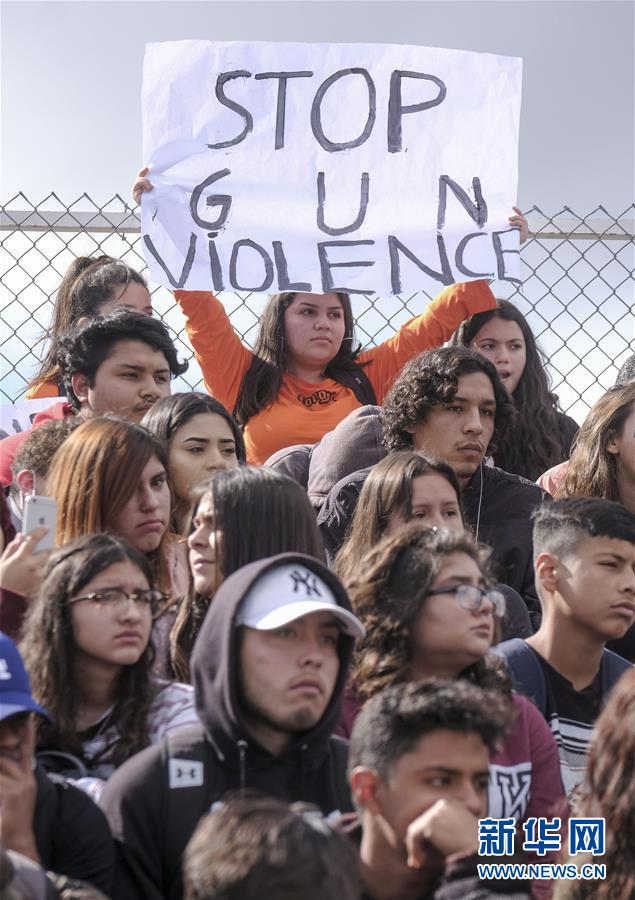 （国际）（6）美国学生集会抗议枪击暴力