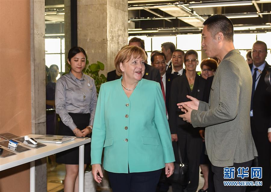 （XHDW）（3）德国总理默克尔在深圳参观
