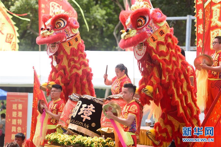 （社会）（2）龙狮齐舞庆祝香港回归祖国21周年
