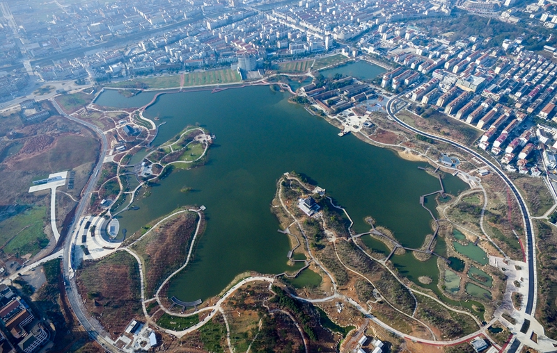 全景|浦江金狮湖的美丽蜕变