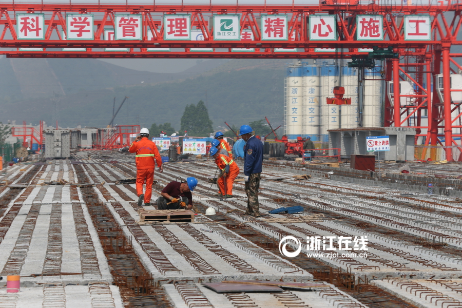 申嘉湖高速公路西延工程安城枢纽节点动工