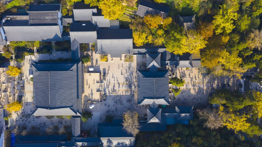 杭州径山寺秋色美
