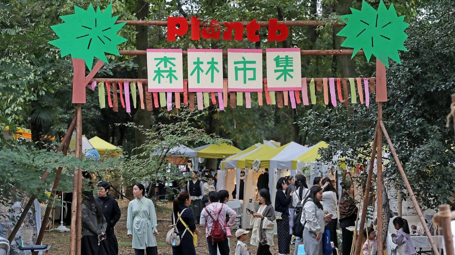 消费新场景 杭州植物园森林市集开市