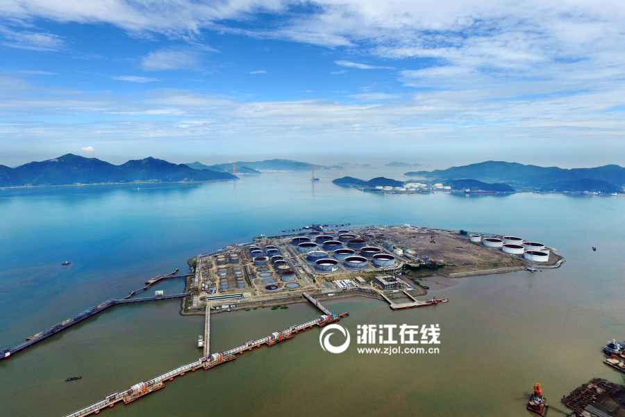 舟山外钓岛石油储运基地基本形成