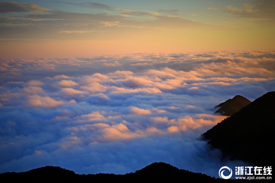 丽水云海日出美如画