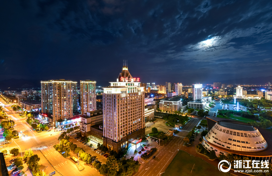 东阳江夜景图片